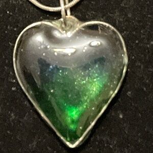 Elegant Silver Heart Pendant Necklace